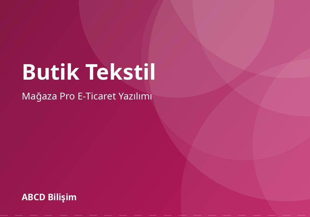Butik Tekstil web sitesi ekran görüntüsü