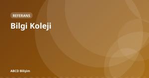 Bilgi Koleji web sitesi ekran görüntüsü